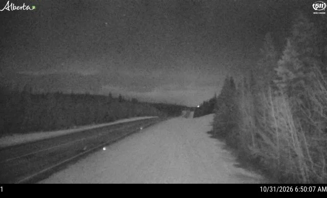 Hwy 16: East of the Jasper Park Gate camera snapshot