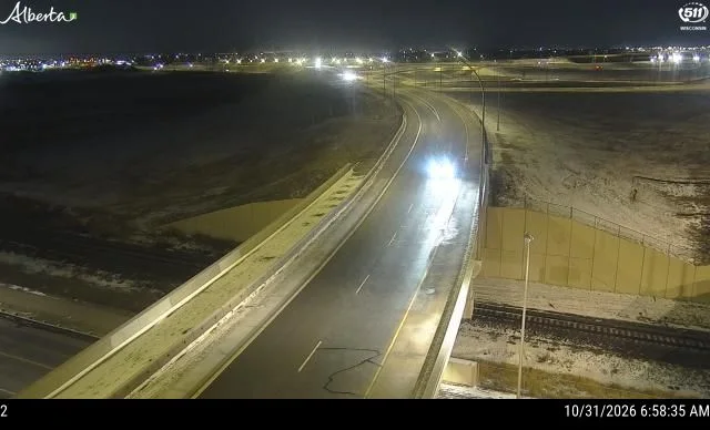 Hwy 216: Anthony Henday Drive and 91 Street Overpass camera snapshot